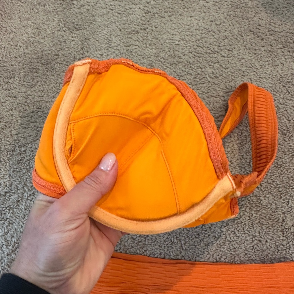 Solid & Striped Orange Bikini Set - image 5